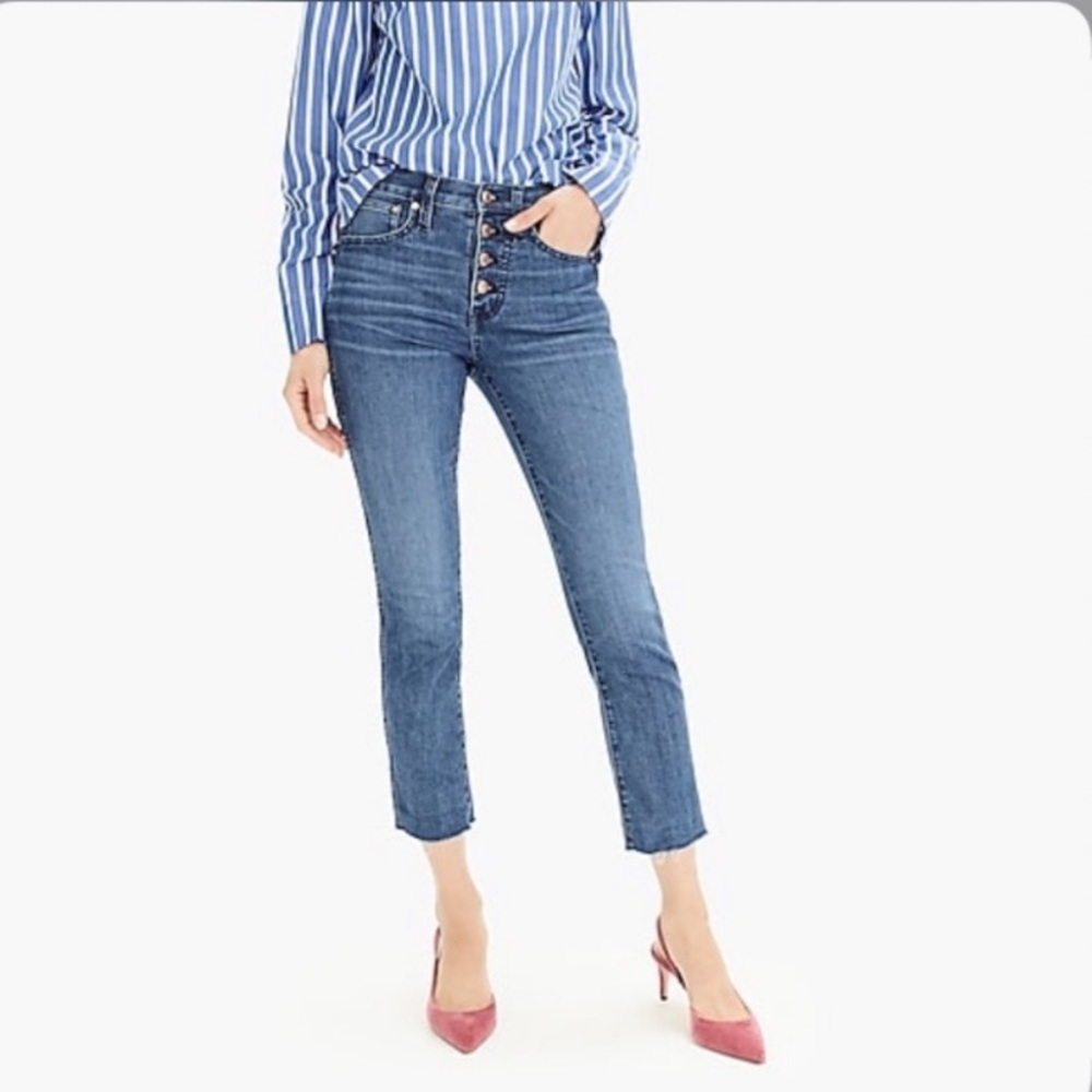 J Crew Vintage Straight Jean Button Fly sz 26